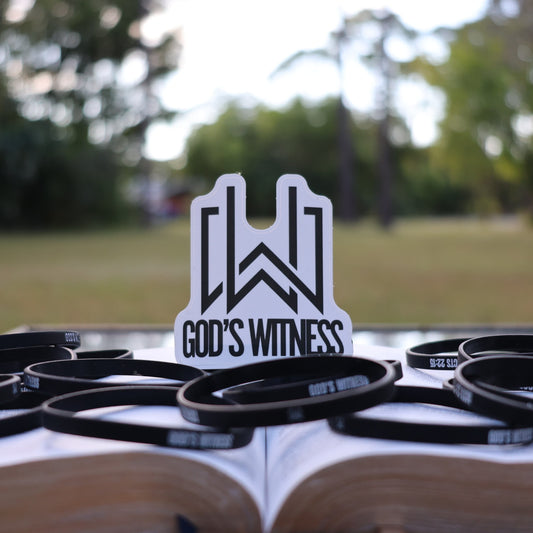 GOD'S WITNESS STICKER