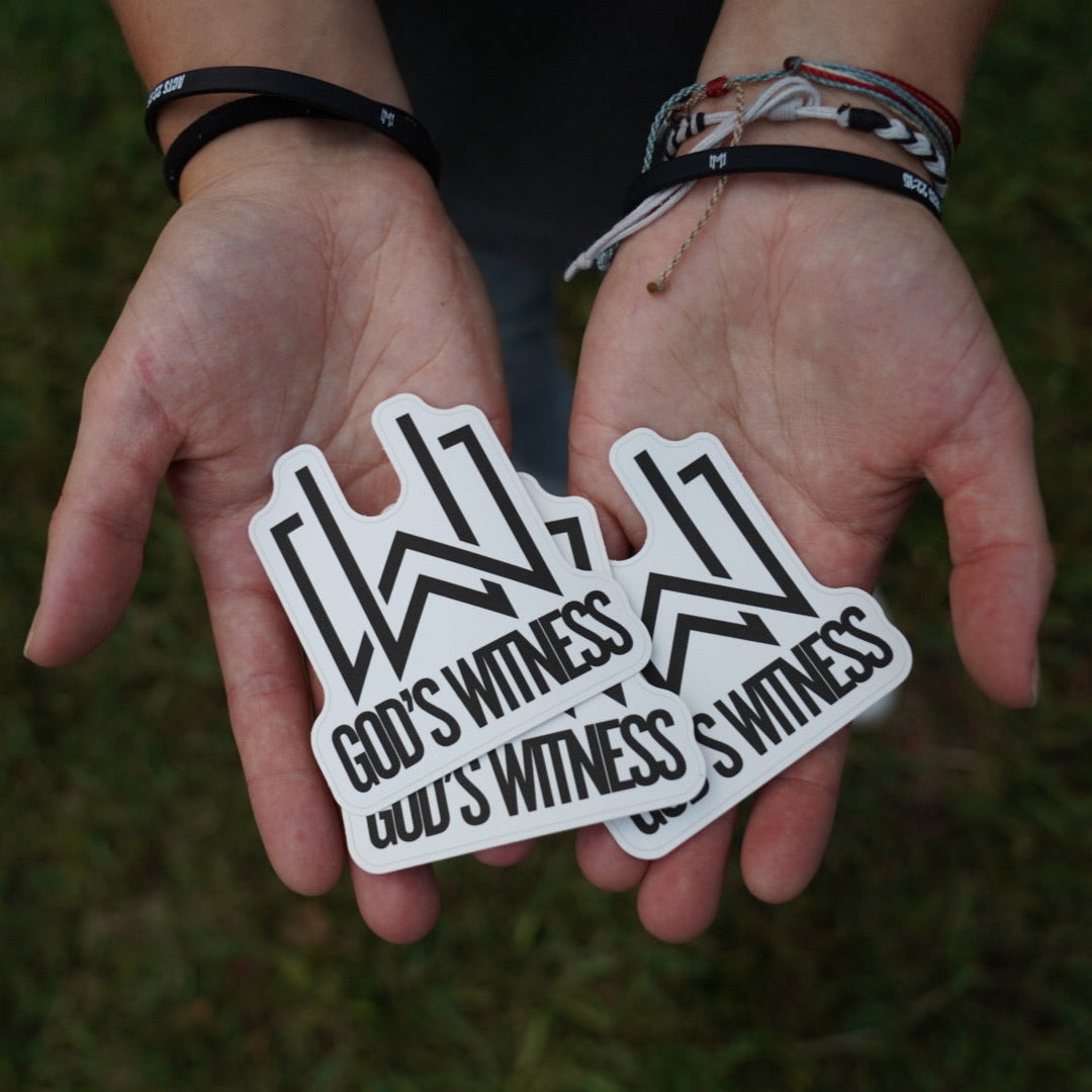 GOD'S WITNESS STICKER