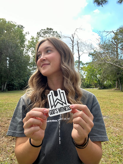 GOD'S WITNESS STICKER